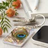 Sleutelhanger van mousserende peacock (Voorkant Rechts)