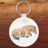 Sleutelhanger van Noorse Fjord-paarden (Voorkant)
