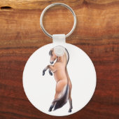 Sleutelhanger van Noorse Fjord-paarden (Voorkant)