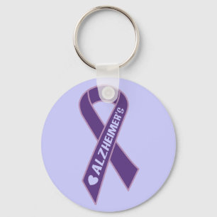 Sleutelhanger van Paarse Ribbon Alzheimer
