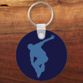 Sleutelhanger van Rollerblading Silhouette (Voorkant)