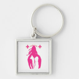 Sleutelhanger van roze kreeft