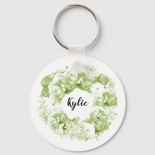 Sleutelhanger van selderij Green Floral Wreath Bri (Voorkant)