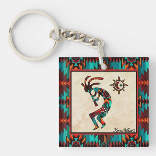 Sleutelhanger van Southwest Kokopelli (voorkant)
