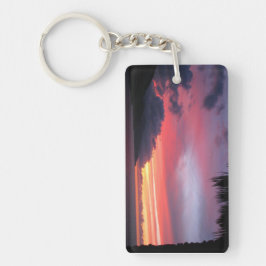 sleutelhanger van tropische zonsondergang
