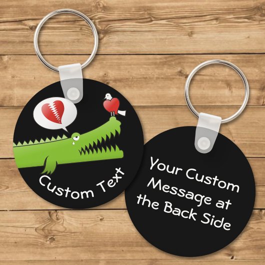 Sleutelhanger van verliefde alligator