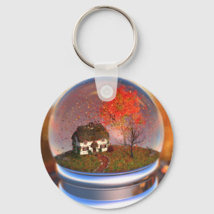 Sleutelhanger van Wereldbol met mantel Leaf