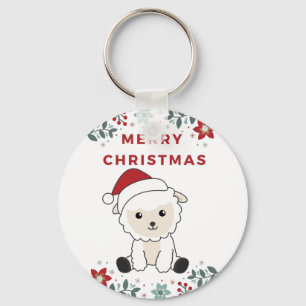 Sleutelhanger van winterdieren in de schapenhouder