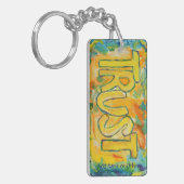Sleutelhanger Vertrouwen Inspirerend Word - aangep (Voorkant Links)