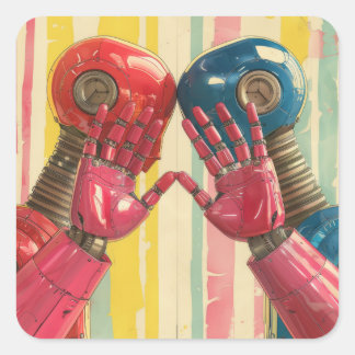 Sleutelhanger Vierkante Sticker