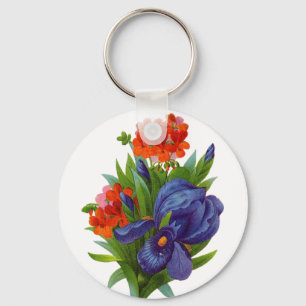 Sleutelhanger Vintage Bloemen