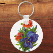 Sleutelhanger Vintage Bloemen (Voorkant)