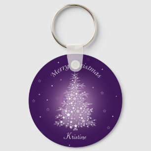 Sleutelhanger voor Amethyst-kerstbomen
