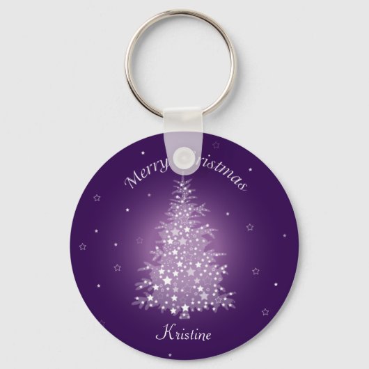 Sleutelhanger voor Amethyst-kerstbomen (Voorkant)