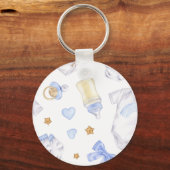 Sleutelhanger voor babyjongens | Aandenken aan bab (Achterkant)