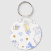 Sleutelhanger voor babyjongens | Aandenken aan bab (Achterkant)