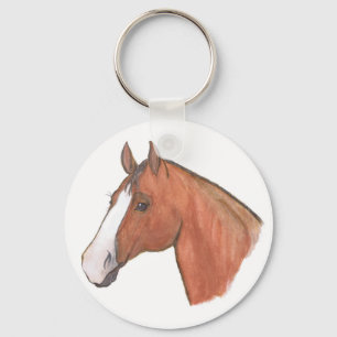 sleutelhanger voor "Bay with Blaze"-paarden