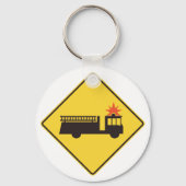 Sleutelhanger voor brandweermachineteken (Voorkant)