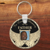 Sleutelhanger voor de herdenking van vaders foto (Voorkant)