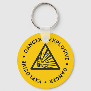 Sleutelhanger voor explosieve waarschuwing