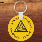 Sleutelhanger voor explosieve waarschuwing (Voorkant)
