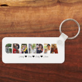 Sleutelhanger voor fotocollage opa met 7 foto's (Voorkant)