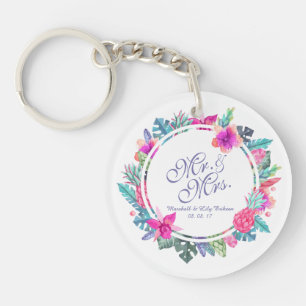 Sleutelhanger voor gepersonaliseerde Tropische Flo
