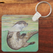 Sleutelhanger voor het schilderen van de Otter (Achterkant)