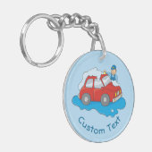 Sleutelhanger voor het wassen van Man (Voorkant Links)