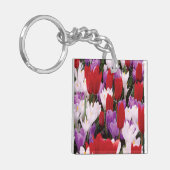 Sleutelhanger voor kleurrijke Tulp Flowers (Voorkant Links)