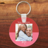 Sleutelhanger voor koppels, op maat gemaakte foto  (Voorkant)