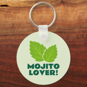 Sleutelhanger voor mojito-cocktailliefhebber met l