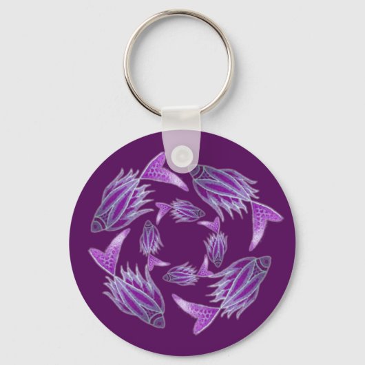 Sleutelhanger voor Paarse viscirculatie (Voorkant)
