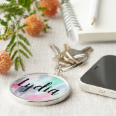 Sleutelhanger voor persoonlijke Waterverf (Zijkant)