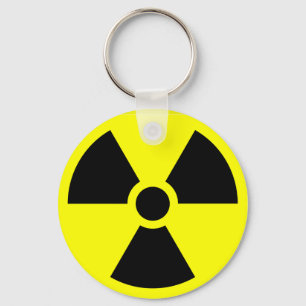 Sleutelhanger voor radioactieve waarschuwing