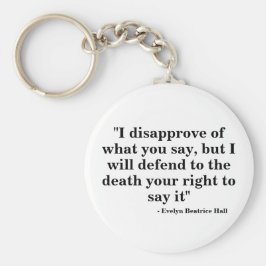Sleutelhanger voor vrije meningsuiting - Quote 23