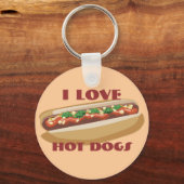 Sleutelhanger voor warme hond (Voorkant)