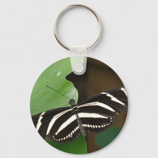 Sleutelhanger voor Zebra-langwerpvlinder (Voorkant)