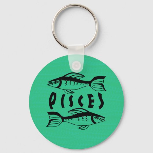 Sleutelhanger voor zwarte en witte pisces (Voorkant)