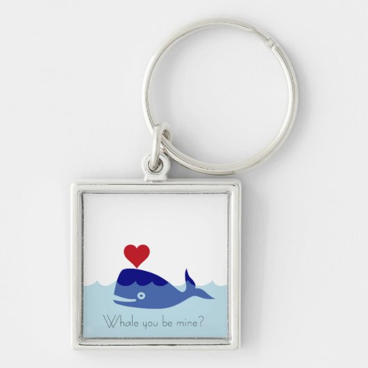 Sleutelhanger walvis Valentijnsdag (Voorkant)