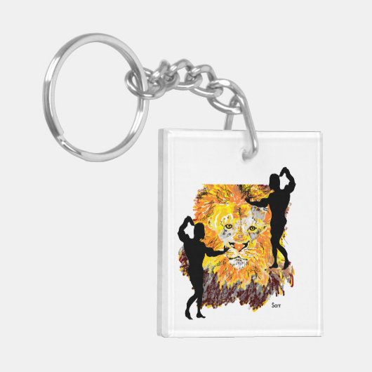 Sleutelhanger: Werk het Sleutelhanger (Voorkant Links)