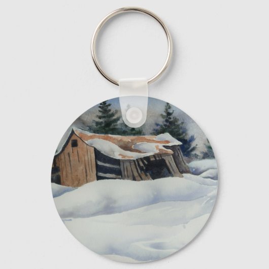 Sleutelhanger winterlandschap (Voorkant)