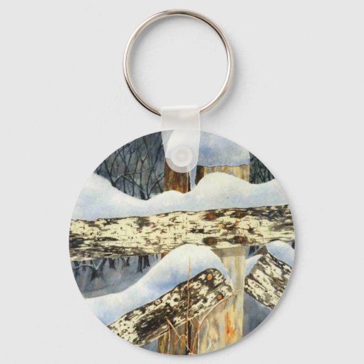 Sleutelhanger winterlandschap (Voorkant)