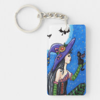 Sleutelhanger "Witch & her Bat-Cats"