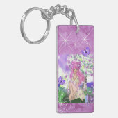 Sleutelhanger Young Girl Sitting (Voorkant Links)