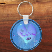 Sleutelhanger Zachte blauwe bruiloft (Voorkant)