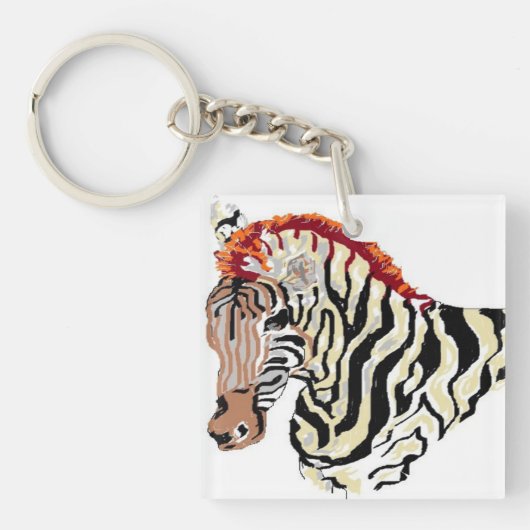 Sleutelhanger/Zebra Sleutelhanger (Voorkant)