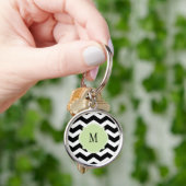 Sleutelhanger zwart-wit Chevron Pattern (Hand)