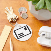 Sleutelhanger zwarte envelop