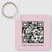 Sleutelhangers Modern Minimaal QR-code Aangepaste (Voorkant)